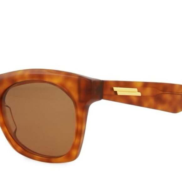 NWT BOTTEGA VENETA HAVANA-HAVANA BROWN SUNGLASSES JAPAN 🇯🇵 Made BV1061S UNISEX - Picture 4 of 16